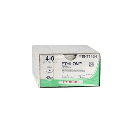 SUTURA MONOFILAMENTO ETHICON ETHILON - 4/0 ago 19 mm