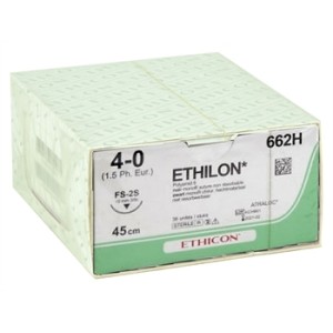 SUTURA MONOFILAMENTO ETHICON ETHILON - 4/0 ago 19 mm