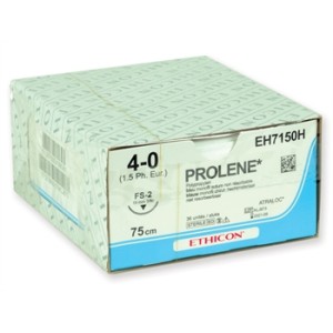 SUTURA MONOFILAMENTO ETHICON PROLENE BLUE - 4/0 ago 19 mm FS-2 75 cm
