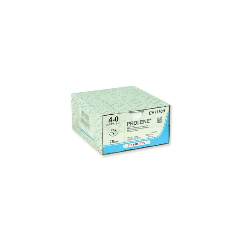 SUTURA MONOFILAMENTO ETHICON PROLENE BLUE - 4/0 ago 19 mm FS-2 75 cm