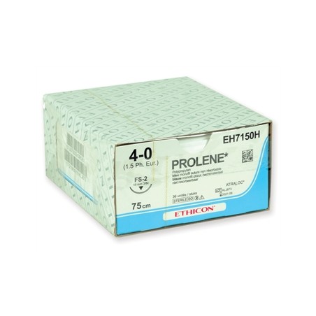 SUTURA MONOFILAMENTO ETHICON PROLENE BLUE - 4/0 ago 19 mm FS-2 75 cm