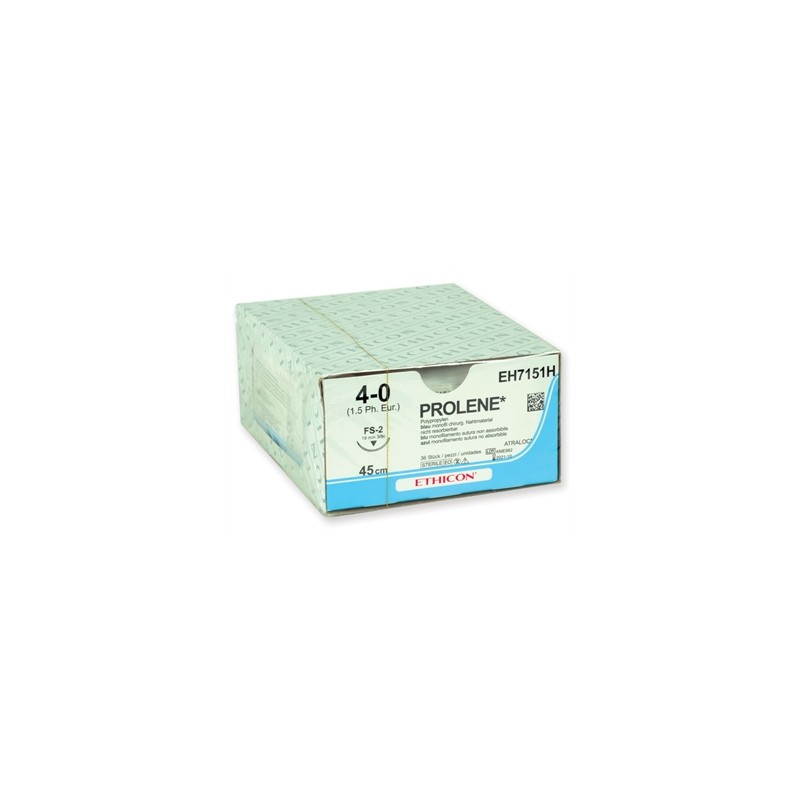 SUTURA MONOFILAMENTO ETHICON PROLENE BLUE - 4/0 ago 19 mm - 45 cm