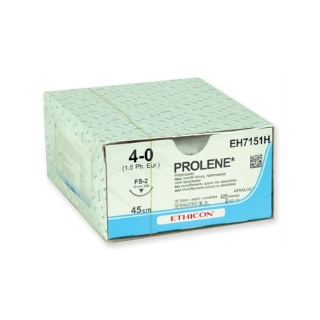 SUTURA MONOFILAMENTO ETHICON PROLENE BLUE - 4/0 ago 19 mm - 45 cm