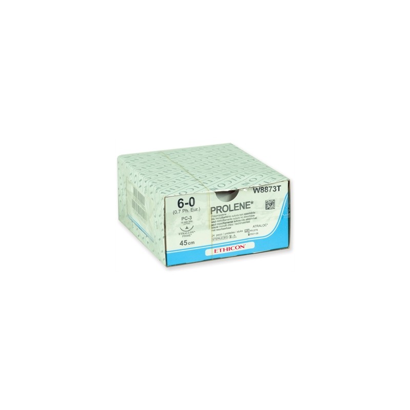 SUTURA MONOFILAMENTO ETHICON PROLENE BLUE - 6/0 ago 16 mm