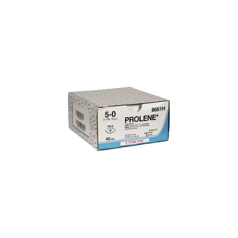 SUTURA MONOFILAMENTO ETHICON PROLENE BLUE - 5/0 ago 19 mm FS-2