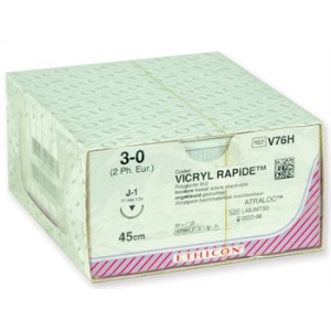 SUTURA ASSORBIBILE ETHICON VICRYL RAPID - 3/0 ago 17 mm - intrecciata