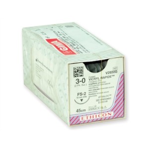SUTURA ASSORBIBILE ETHICON VICRYL RAPID - 3/0 ago 19 mm - intrecciata