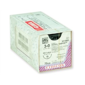 SUTURA ASSORBIBILE ETHICON VICRYL RAPID - 3/0 ago 22 mm - intrecciata