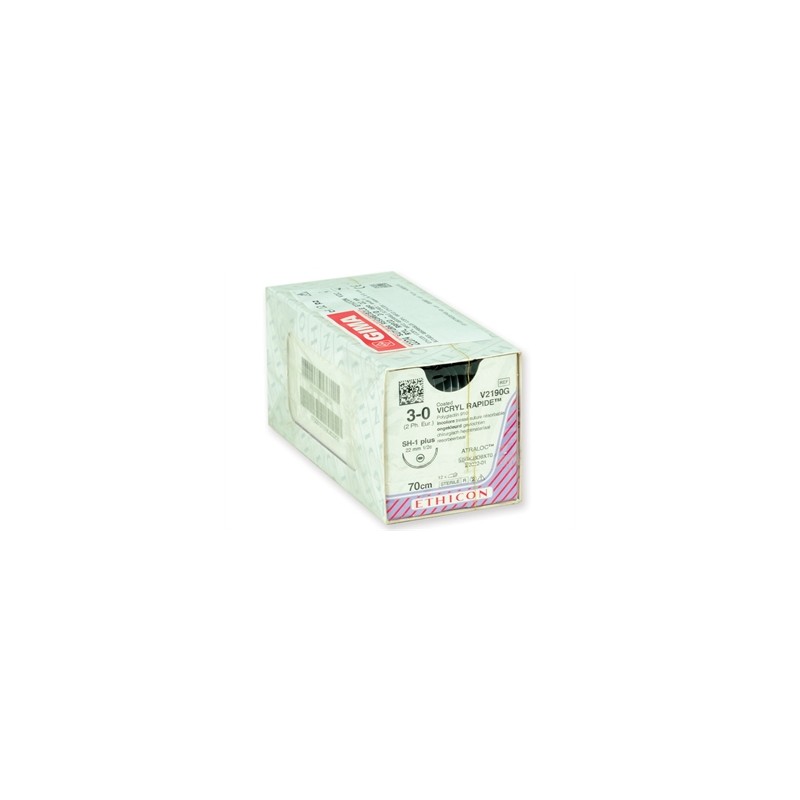 SUTURA ASSORBIBILE ETHICON VICRYL RAPID - 3/0 ago 22 mm - intrecciata