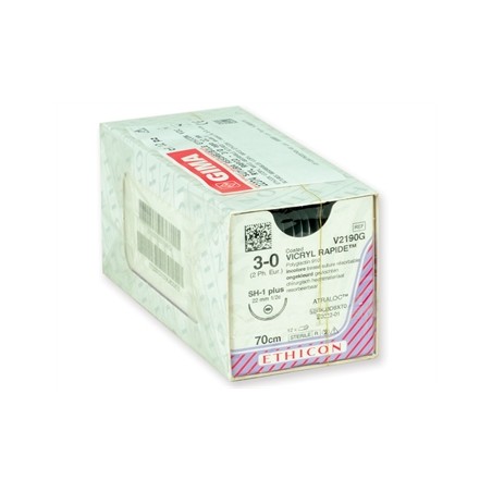 SUTURA ASSORBIBILE ETHICON VICRYL RAPID - 3/0 ago 22 mm - intrecciata
