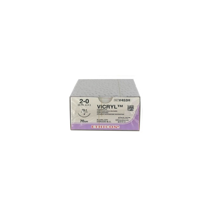 SUTURA ASSORBIBILE ETHICON VICRYL - 2/0 ago 24 mm