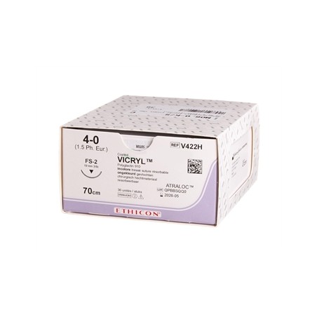 SUTURA ASSORBIBILE ETHICON VICRYL - 3/0 ago 24 mm