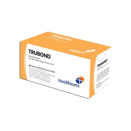 SUTURA NON ASS. TRUBOND calibro 5/0, curva 3/8, ago 20 mm - 76 cm - verde