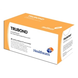 SUTURA NON ASS. TRUBOND calibro 5, curva 1/2, ago 55 mm - 100 cm - verde