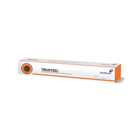 SUTURA NON ASS. TRUSTEEL calibro 7, curva 1/2, ago 48 mm - 45 cm - naturale