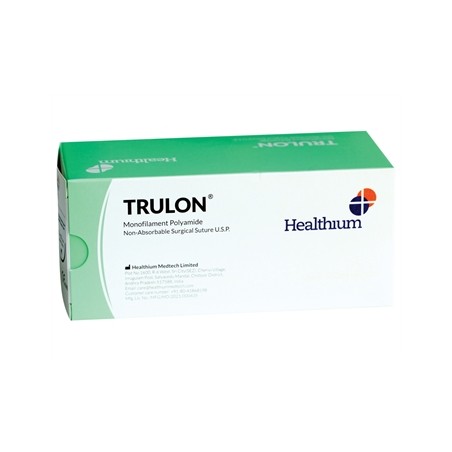 SUTURA NON ASS. TRULON calibro 2/0, curva 3/8, ago 26 mm - 45 cm - blu