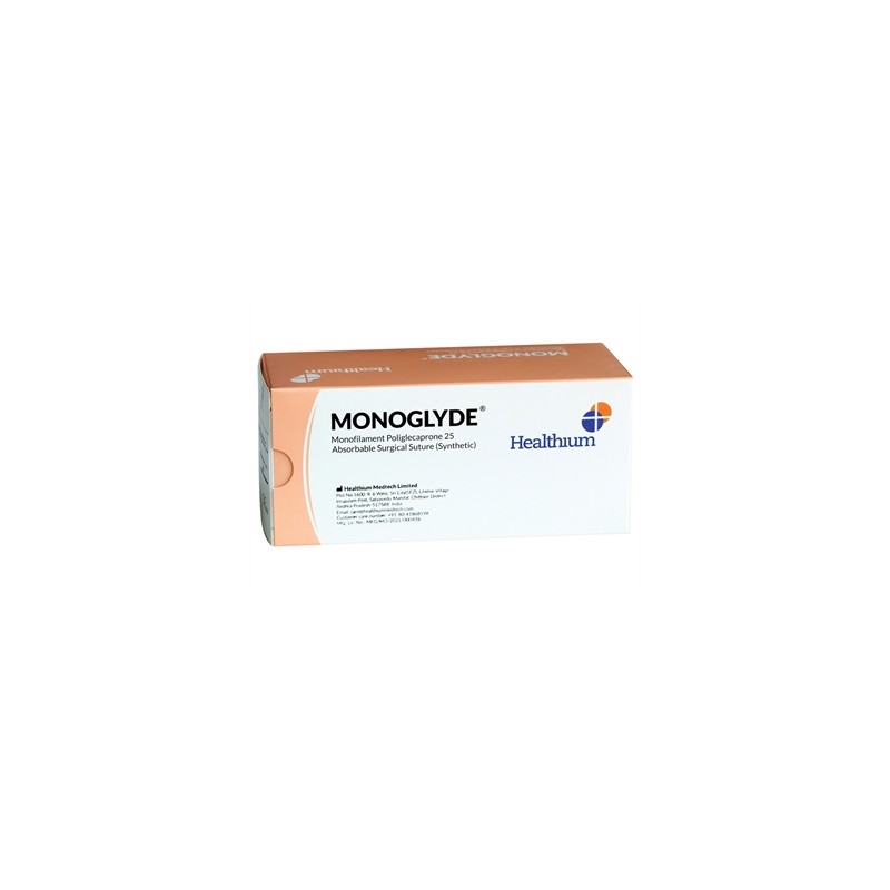 SUTURA ASS. MONOGLYDE calibro 2/0, curva 1/2, ago 30 mm - 70 cm - incolore