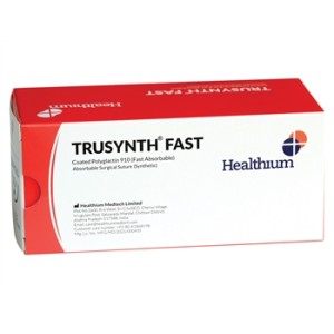SUTURA ASS. TRUSYNTH FAST calibro 3/0, curva 1/2, ago 17 mm - 70 cm - incolore