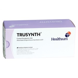 SUTURA ASS. TRUSYNTH calibro 3/0, curva 1/2, ago 19 mm - 75 cm - viola