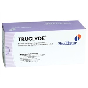 SUTURA ASS. TRUGLYDE calibro 4/0, curva 1/2, ago 17 mm - 75 cm - incolore