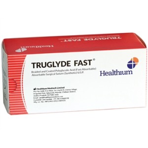 SUTURA ASS. TRUGLYDE FAST calibro 2/0, curva 1/2, ago 35 mm - 75 cm - incolore