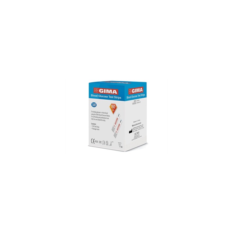 STRISCE GLUCOSIO per Glucometro Gima GB, FR, IT, ES, LV, EE