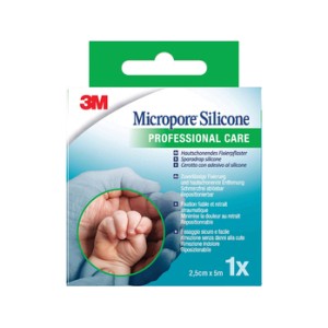 MICROPORE SILICONE 3M -2.5x5 cm - 2775NP-1
