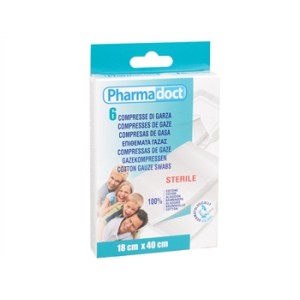 COMPRESSE DI GARZA 18x40cm - conf da 12 scatole da 6 pezzi