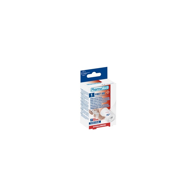 BENDA COESIVA ELASTICA 2,5m x 6cm - conf. da 6 pezzi