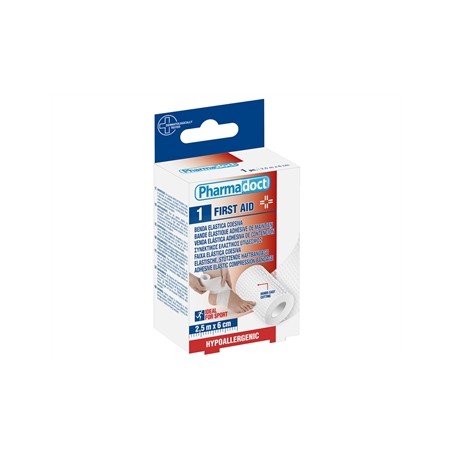 BENDA COESIVA ELASTICA 2,5m x 6cm - conf. da 6 pezzi