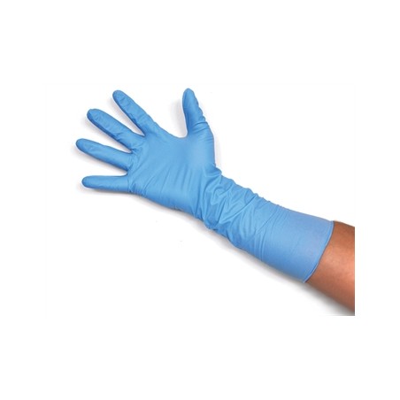 GUANTI NITRILE EXTRA LUNGHI - 400 mm - medi