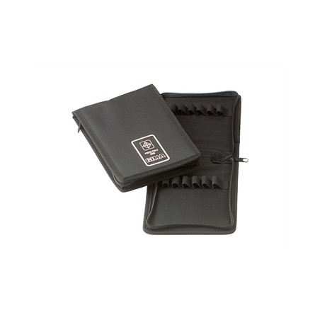MINI PORTAFIALE ZIP - nylon nero