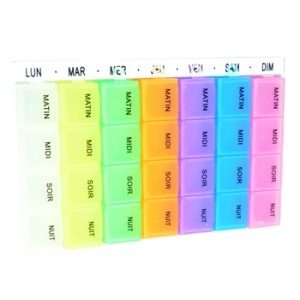 PORTAPILLOLE SETTIMANALE x4 EASY - francese