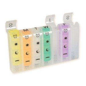 PORTAPILLOLE SETTIMANALE x4 SPRING - inglese