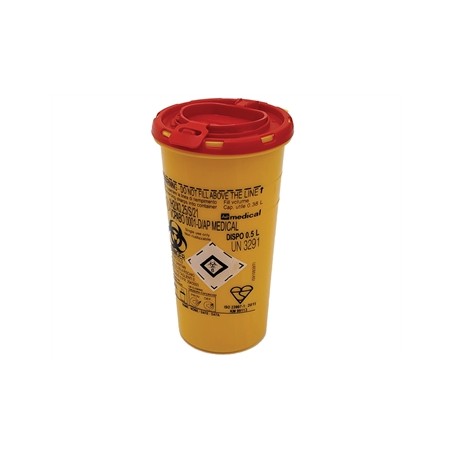 CONTENITORE RIFIUTI TAGLIENTI DISPO - 0,5 litri