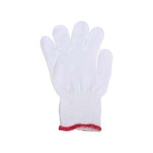 GUANTI IN COTONE - misura 6 - 6,5 - bianchi - polsino