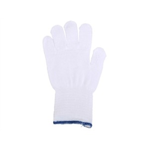 GUANTI IN COTONE - misura 7 - 7,5 - bianchi - polsino