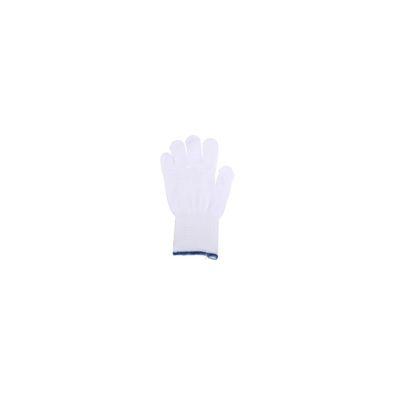 GUANTI IN COTONE - misura 7 - 7,5 - bianchi - polsino