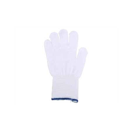 GUANTI IN COTONE - misura 7 - 7,5 - bianchi - polsino