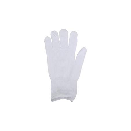 GUANTI IN COTONE - misura 8 - 8,5 - bianchi - polsino