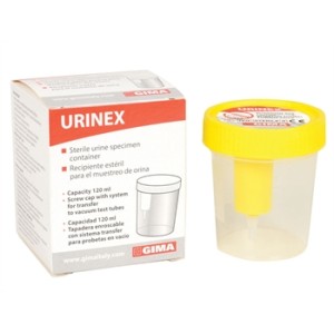 CONTENITORE URINE PLUS 120 ml con campionatore