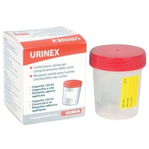 CONTENITORE URINE 120 ml - scatola singola - sterile