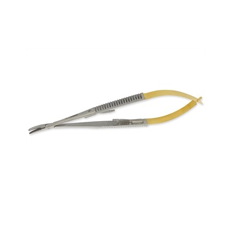 PORTA AGHI CASTROVIEJO C.T. CURVO - 21 cm - punte zigrinate