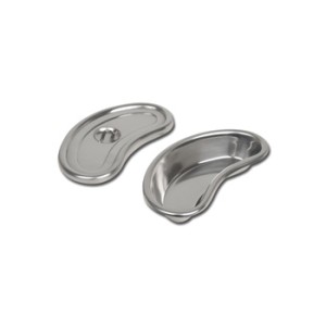 BACINELLA RENIFORME INOX CON COPERCHIO - 200x95x35 mm