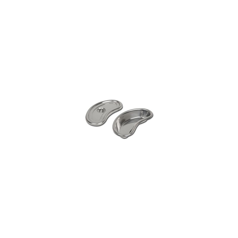 BACINELLA RENIFORME INOX CON COPERCHIO - 200x95x35 mm