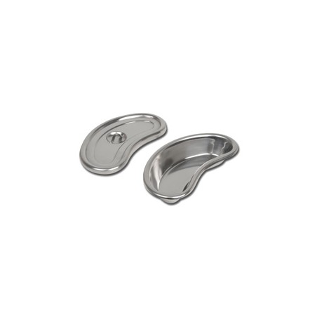 BACINELLA RENIFORME INOX CON COPERCHIO - 200x95x35 mm