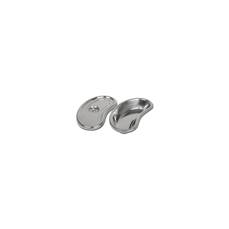 BACINELLA RENIFORME INOX CON COPERCHIO - 247x122x43 mm