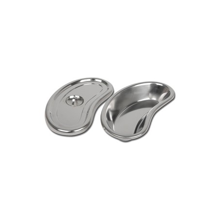 BACINELLA RENIFORME INOX CON COPERCHIO - 247x122x43 mm