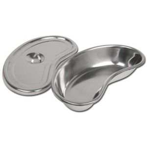 BACINELLA RENIFORME INOX CON COPERCHIO - 309x149X59 mm