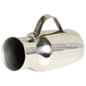 URINALE MASCHILE DIAGONALE ACCIAIO INOX diametro 85x220 mm - 1,5 l